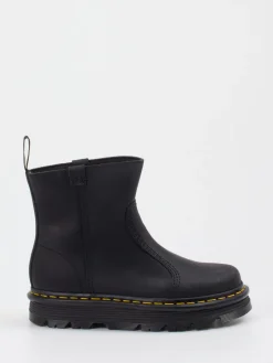 Damen Dr. Martens – Chunky-Stiefeletten aus Glattleder
