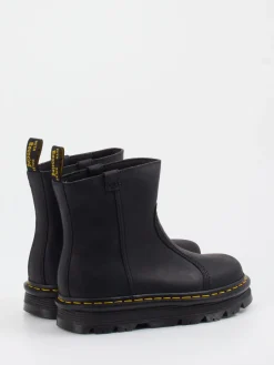 Damen Dr. Martens – Chunky-Stiefeletten aus Glattleder