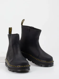 Damen Dr. Martens – Chunky-Stiefeletten aus Glattleder