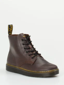 Herren Dr. Martens – Combat Boots aus Kalbleder nuss