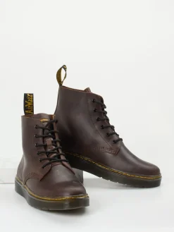 Herren Dr. Martens – Combat Boots aus Kalbleder nuss