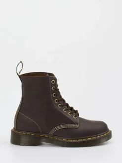 Damen Dr. Martens – Combat Boots aus Kalbleder Dunkel