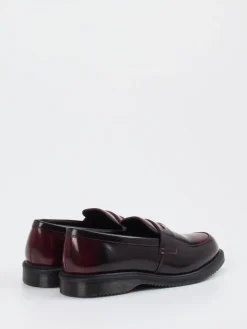 Damen Dr. Martens – Loafer aus Kalbleder in Bordeaux