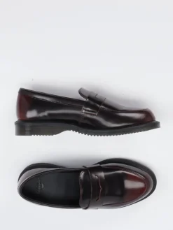 Damen Dr. Martens – Loafer aus Kalbleder in Bordeaux