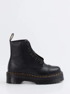 Damen Dr. Martens – Plateau-Stiefelette aus Kalbleder