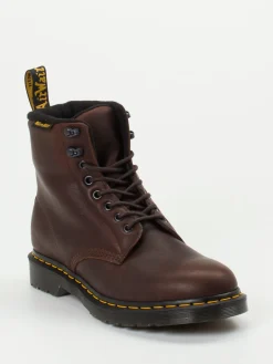 Herren Dr. Martens – Schnürboots aus Fettleder dunkel