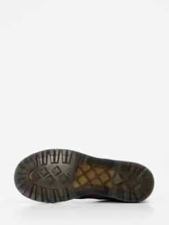 Damen Dr. Martens – Schnürboots aus Kalbleder stein