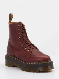 – Schnürboots aus Fettleder Bordeaux*Dr. Martens Online