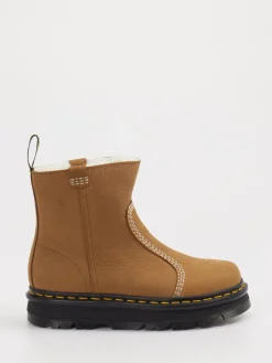 Damen Dr. Martens – Stiefeletten aus Leder hell