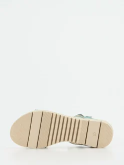 – Klettsandalen aus Kalbleder in Aquagrün*Däumling Outlet