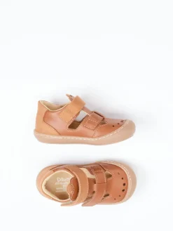 – Lauflernsandale aus Kalbleder cognacfarben*Däumling Online