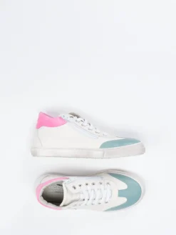 Kinder Däumling – Mid-Top Sneaker aus Kalbleder Offwhite