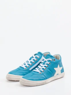 – Mid-Top Sneaker aus Kalbleder türkis*Däumling Hot