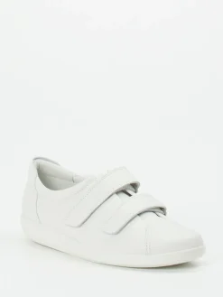 – Klettverschluss-Sneaker aus Kalbleder Offwhite*Ecco Hot