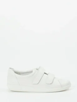 – Klettverschluss-Sneaker aus Kalbleder Offwhite*Ecco Hot