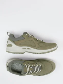 Herren Ecco – Outdoor-Sneaker aus Nubukleder oliv