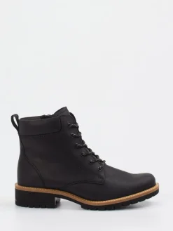 Damen Ecco – Schnürboots aus Fettleder in