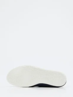 Herren Ecco – Schnürschuh aus genarbtem Leder dunkel