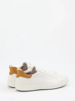 Herren Ecco – Sneaker aus Glattleder Offwhite