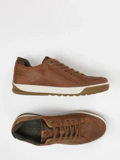 Herren Ecco – Sneaker aus Glattleder in