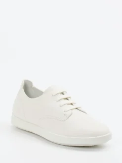 Damen Ecco – Sneaker aus Kalbleder in Elfenbein