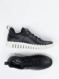 – Sneaker aus Kalbleder und Mesh*Ecco