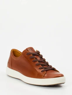 Herren Ecco – Sneaker aus Kalbleder in Cognac