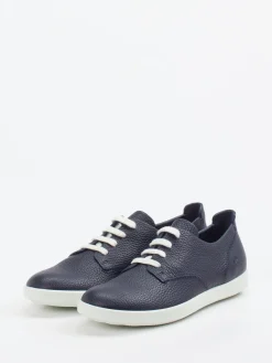 Damen Ecco – Sneaker aus Kalbleder dunkel