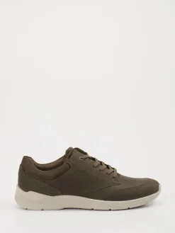 – Sneaker aus Leder und Mesh in Oliv*Ecco Discount