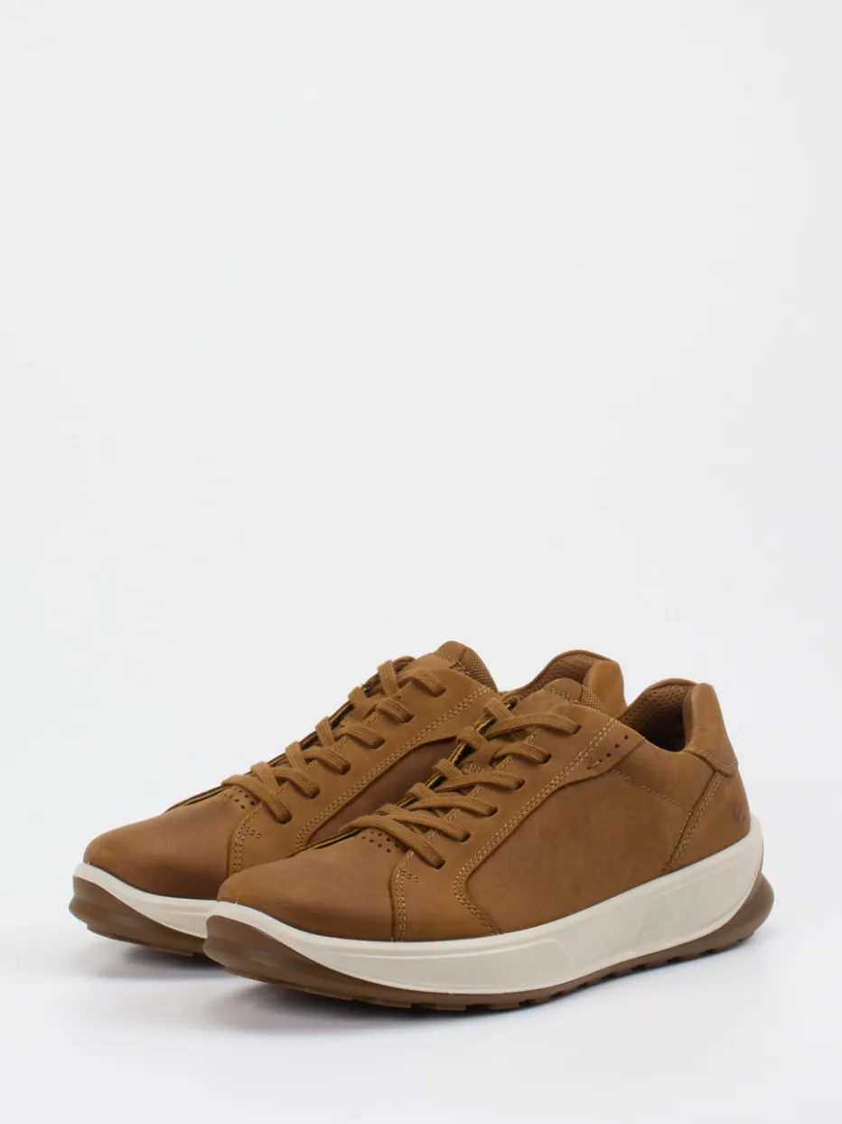 Herren Ecco – Sneaker aus Nubukleder cognac