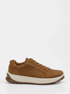 Herren Ecco – Sneaker aus Nubukleder cognac