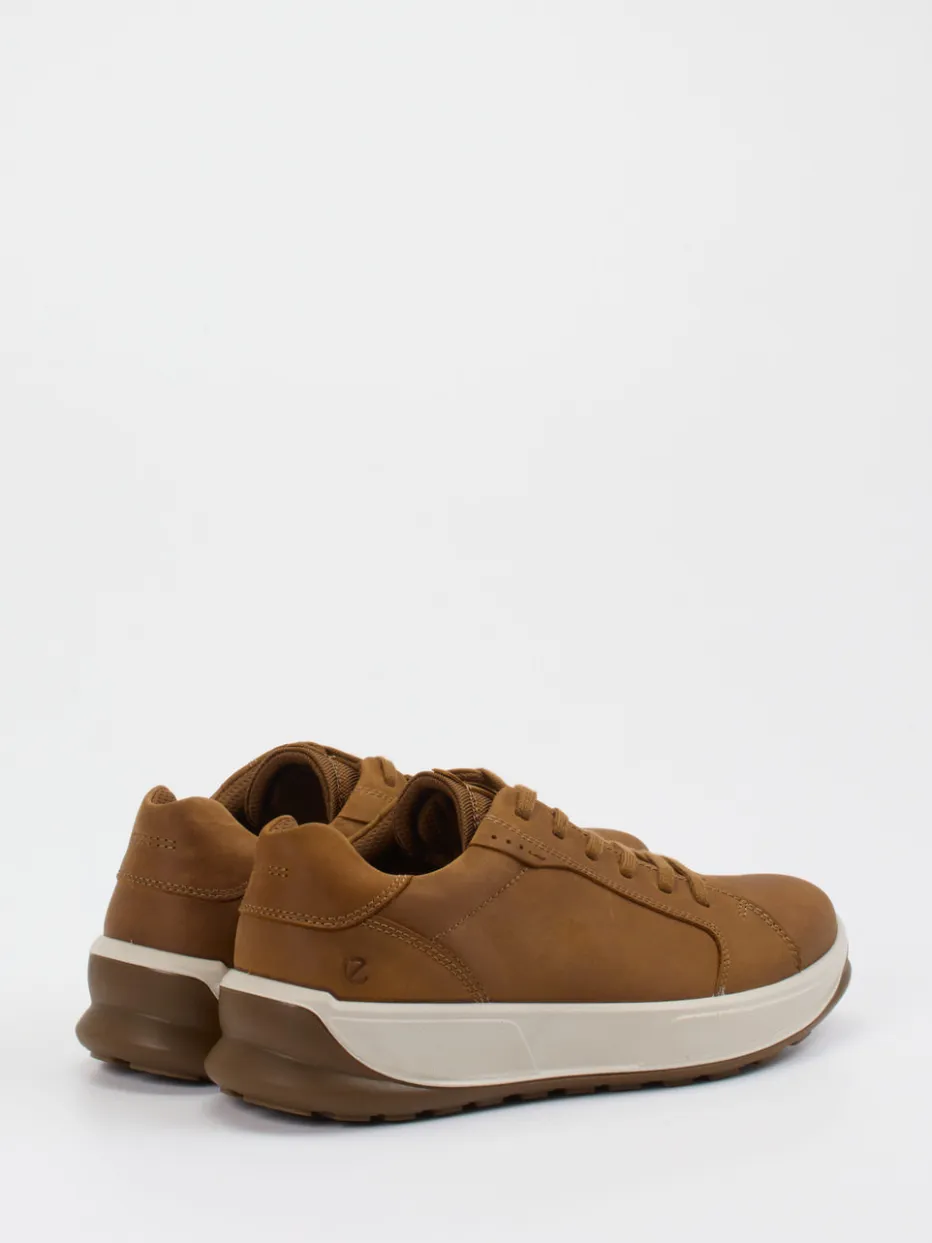 Herren Ecco – Sneaker aus Nubukleder cognac