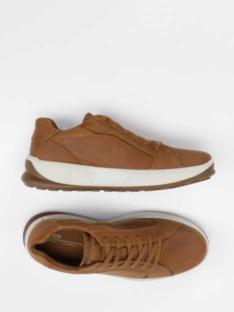 Herren Ecco – Sneaker aus Nubukleder cognac