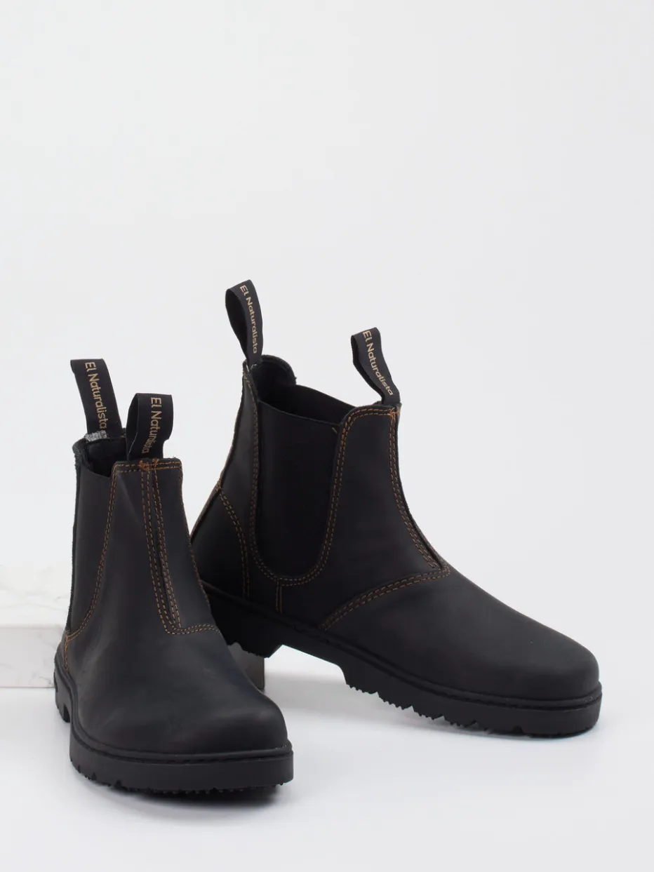 – Chelsea Boots aus Fettleder anthrazit*El Naturalista Discount