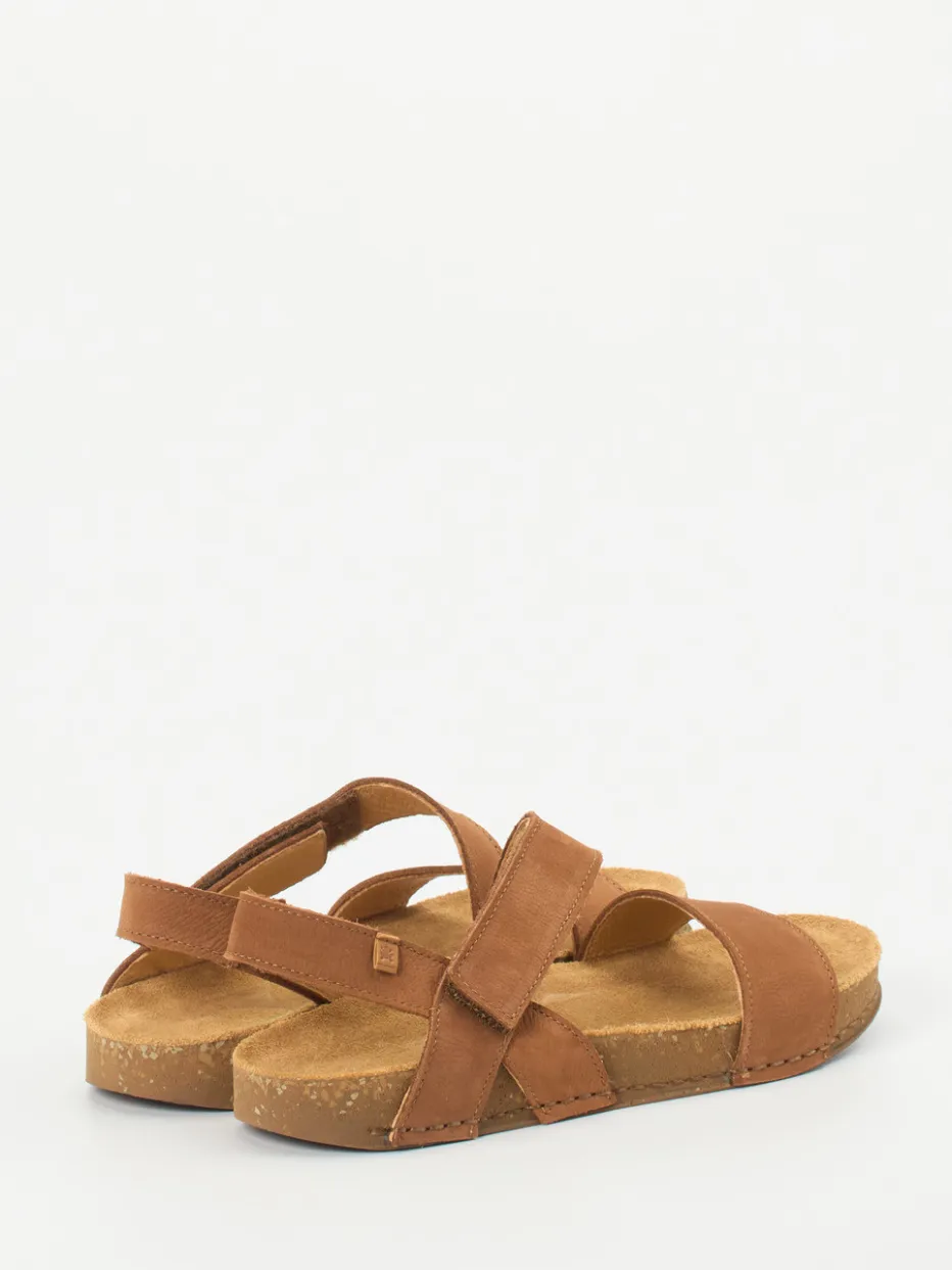 – Komfortsandale aus Nubukleder cognac*El Naturalista Online