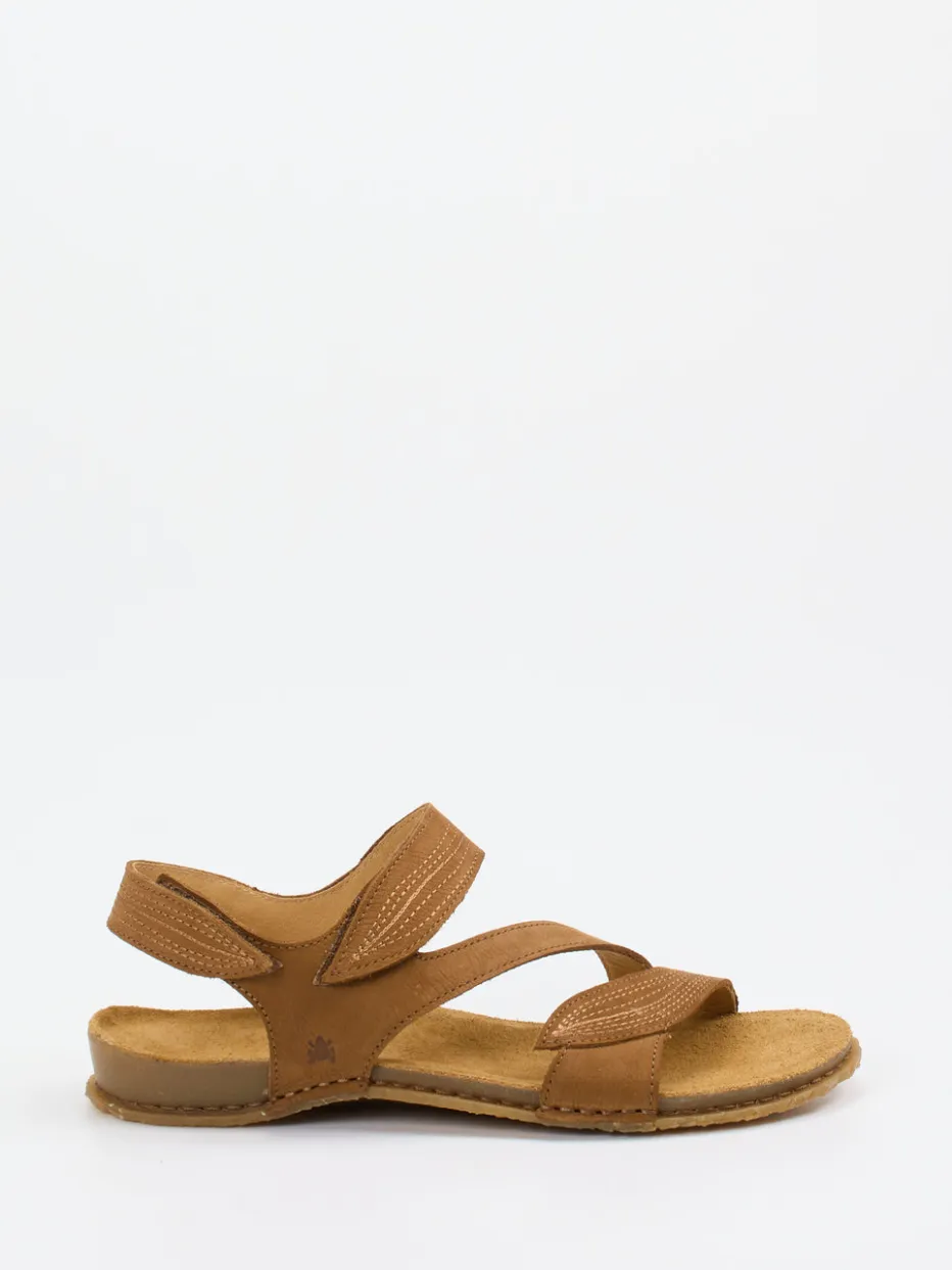 – Komfortsandalen aus Nubukleder Cognac*El Naturalista Online