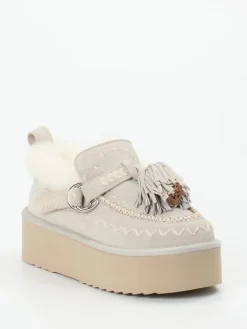 – Plateau-Loafer aus Veloursleder*Elena Iachi Discount