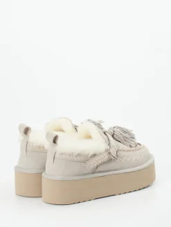 – Plateau-Loafer aus Veloursleder*Elena Iachi Discount