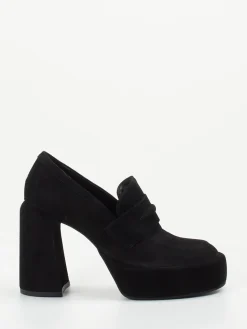 Damen Elena Iachi – Plateau-Loafer aus Veloursleder