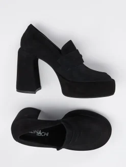 Damen Elena Iachi – Plateau-Loafer aus Veloursleder