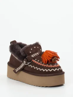 Damen Elena Iachi – Plateau-Loafer aus Veloursleder