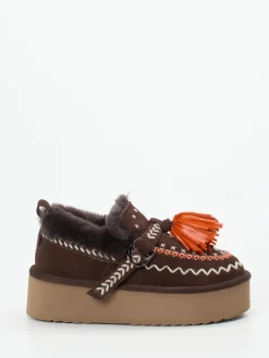 Damen Elena Iachi – Plateau-Loafer aus Veloursleder