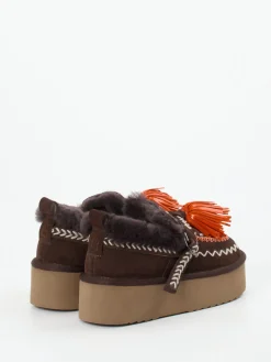 Damen Elena Iachi – Plateau-Loafer aus Veloursleder