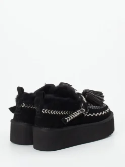 Damen Elena Iachi – Plateau-Loafer aus Veloursleder