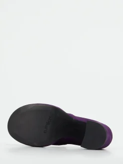– Plateau-Loafer aus Veloursleder Violett*Elena Iachi Sale
