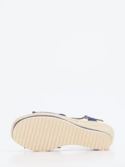 – Keilsandaletten aus Denim und Jute*Ella Cruz Hot