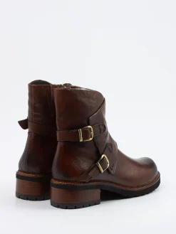 Damen Everybody – Biker-Stiefelette aus Kalbleder Dunkel