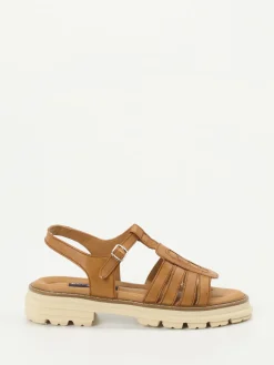 Damen Everybody – Fisherman-Sandale aus Kalbleder cognac