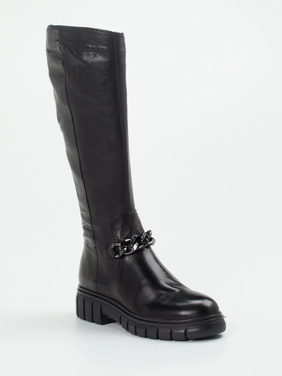 – Kniehohe Stiefel aus Kalbleder*Everybody Outlet