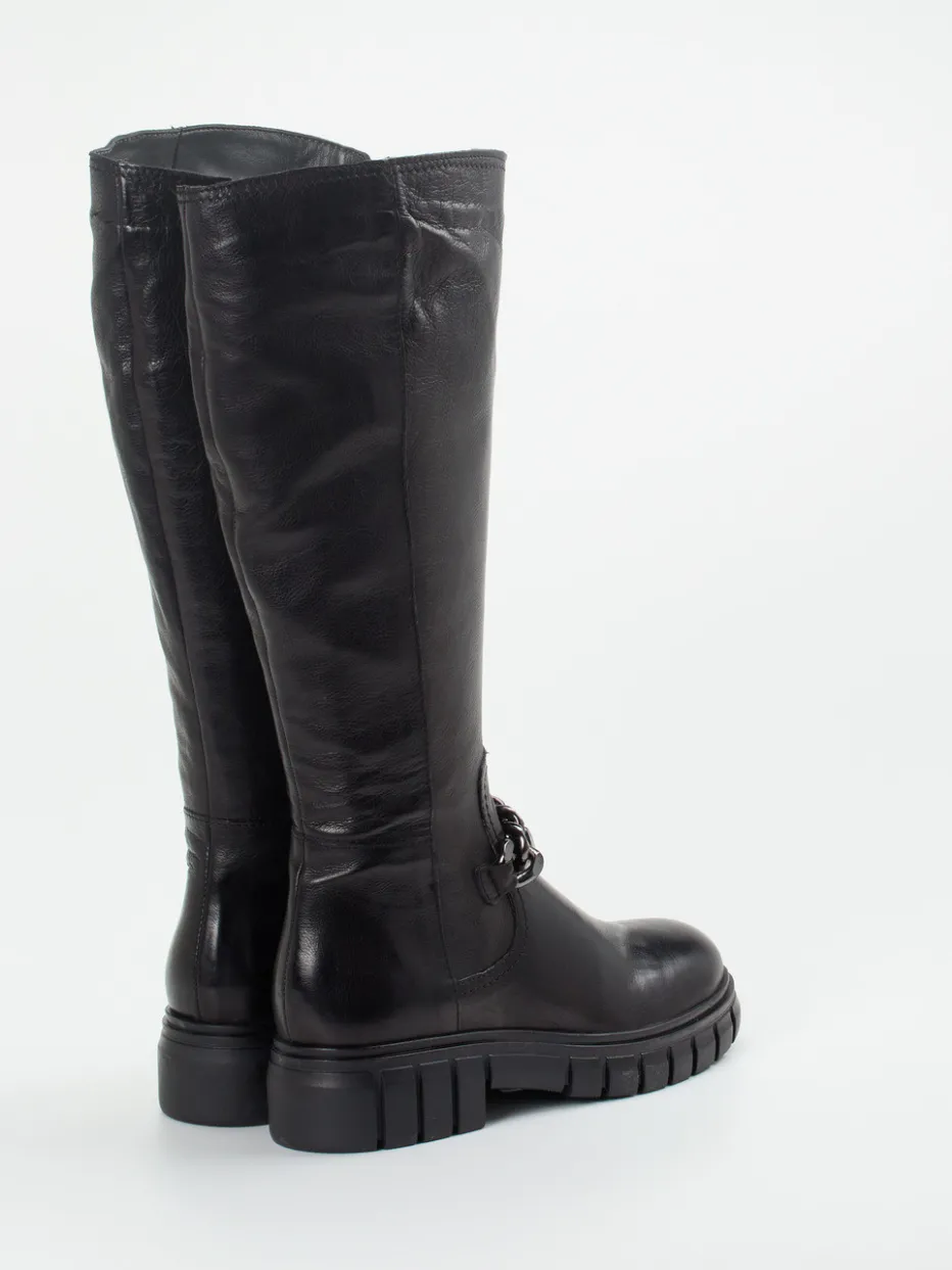 – Kniehohe Stiefel aus Kalbleder*Everybody Outlet